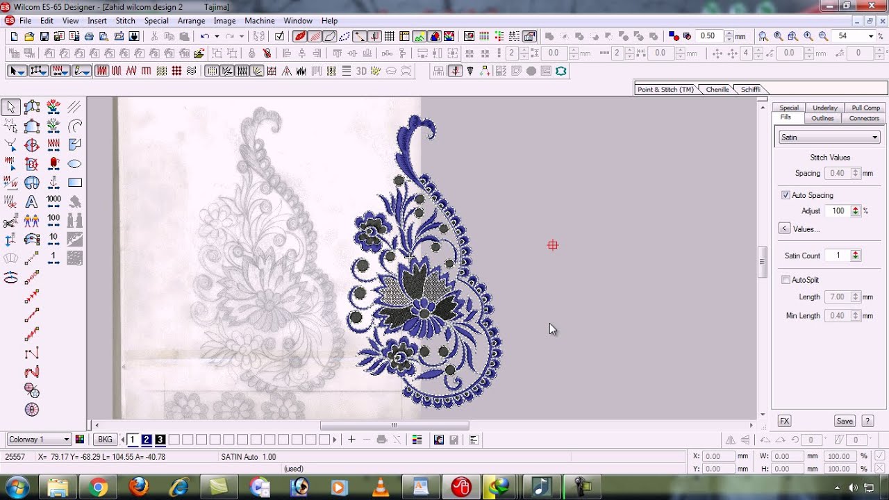 Wilcom Tutorials/Wilcom Complete Design Local Design By Zahid Hussain #wilcome4 #wilcom #tutorial