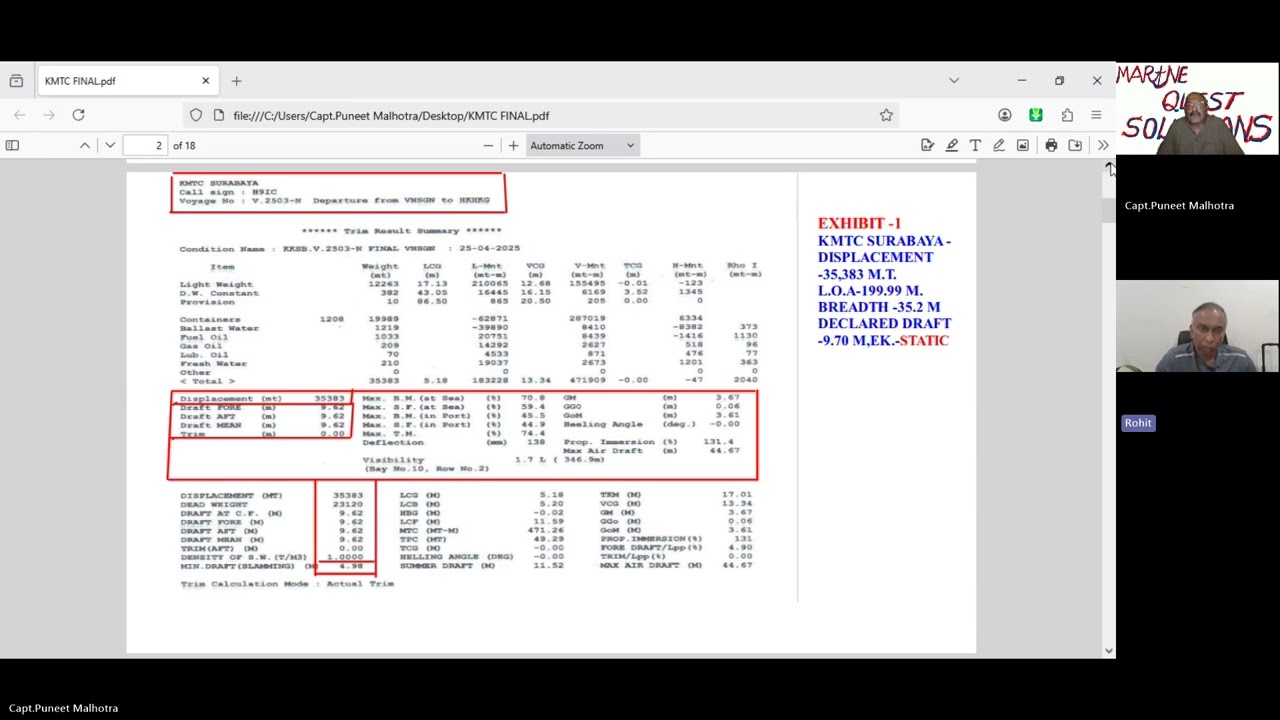 Capt Puneet Malhotra RV with Capt  Rohit Kumar an Aviation Legend I Discussions on Marine Accident I