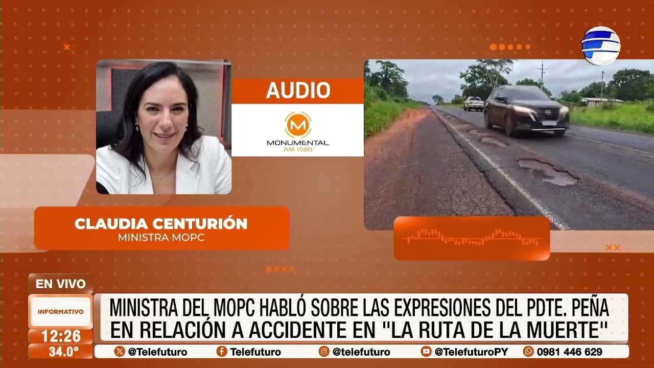Ministra del MOPC habló sobre las expresiones de Peña
