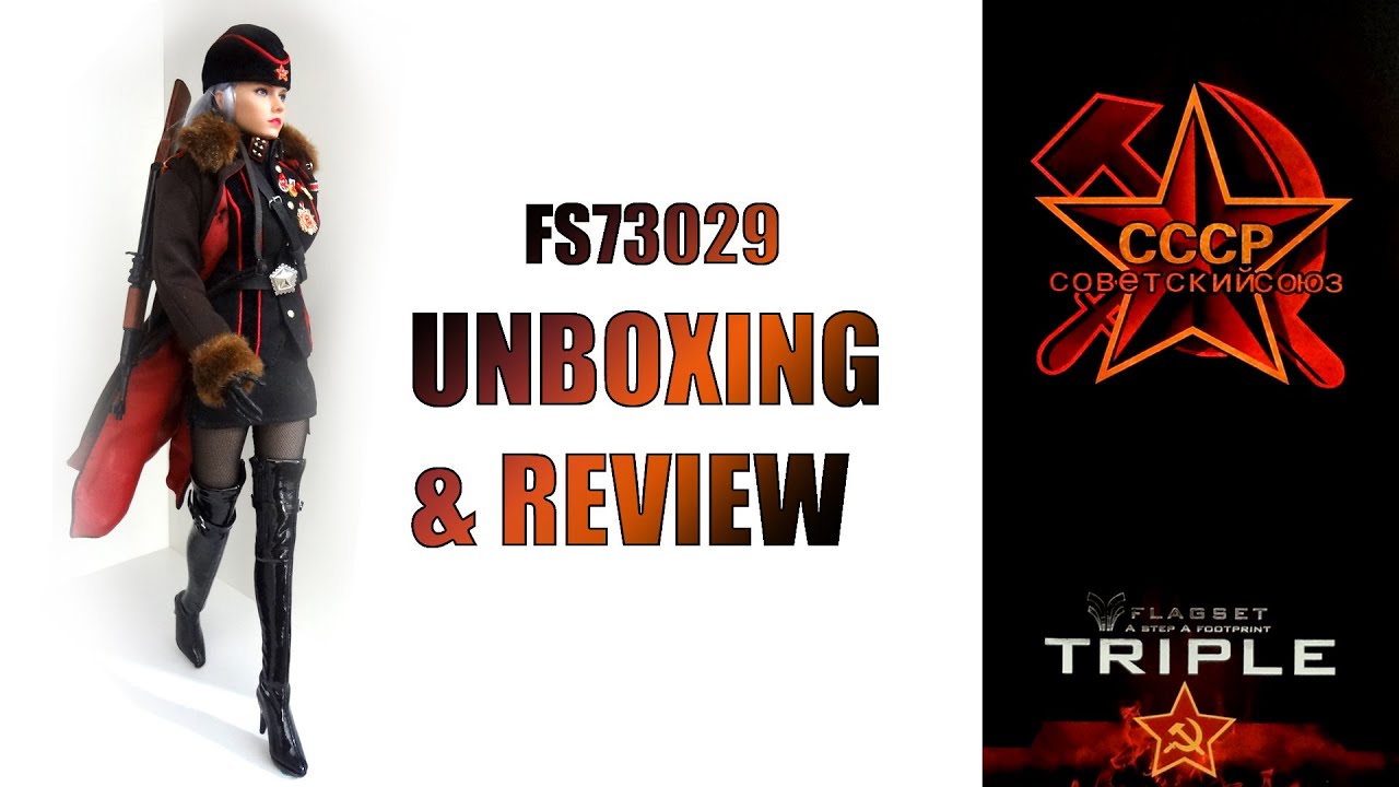 Flagset FS73029 1/6 scale figure Red Alert Soviet Female Officer Katyusha Unboxing and Review