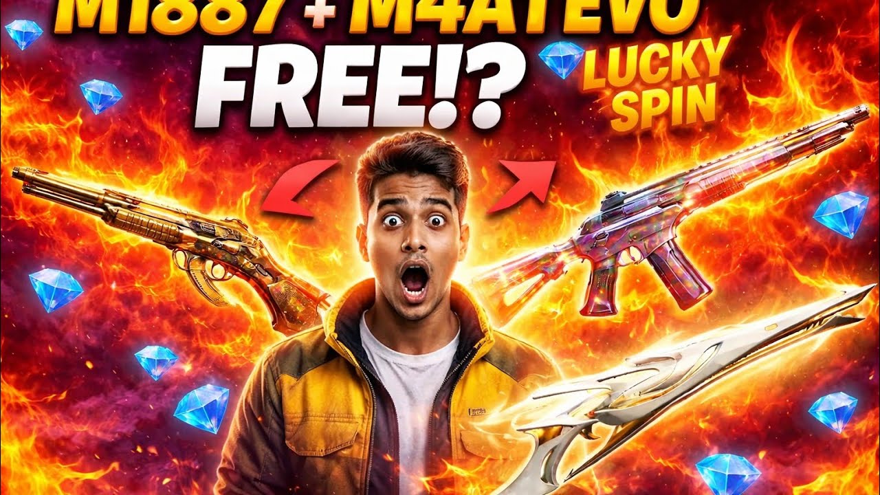 FREE Me M1887 + M4A1 EVO 😳💥 | 1 Spin Luck Royale INSANE 🔥