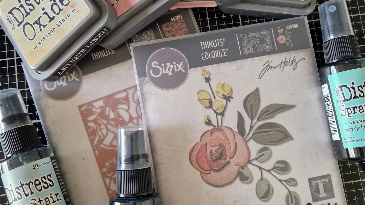 Blomster hilsen med Tim Holtz 