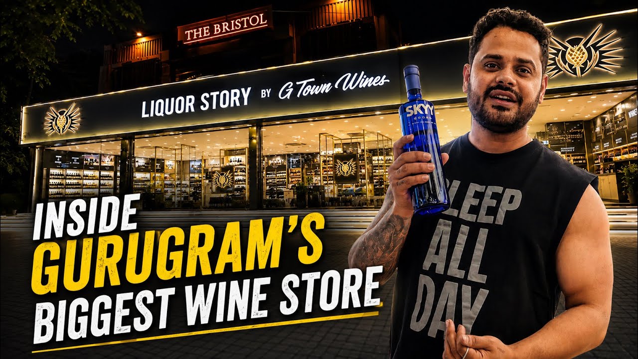 Alcohol Rates in Gurugram | Inside 98 crore Gurgaon&rsquo;s Biggest Wine Store 🍾