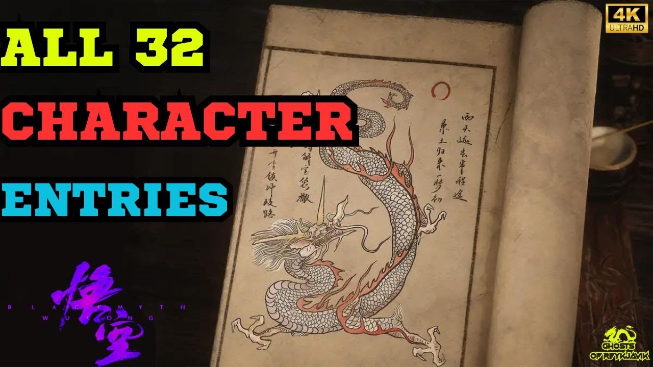 All 32 Character Entries and How to Get Them - Black Myth Wukong (Portraits Perfected Trophy)