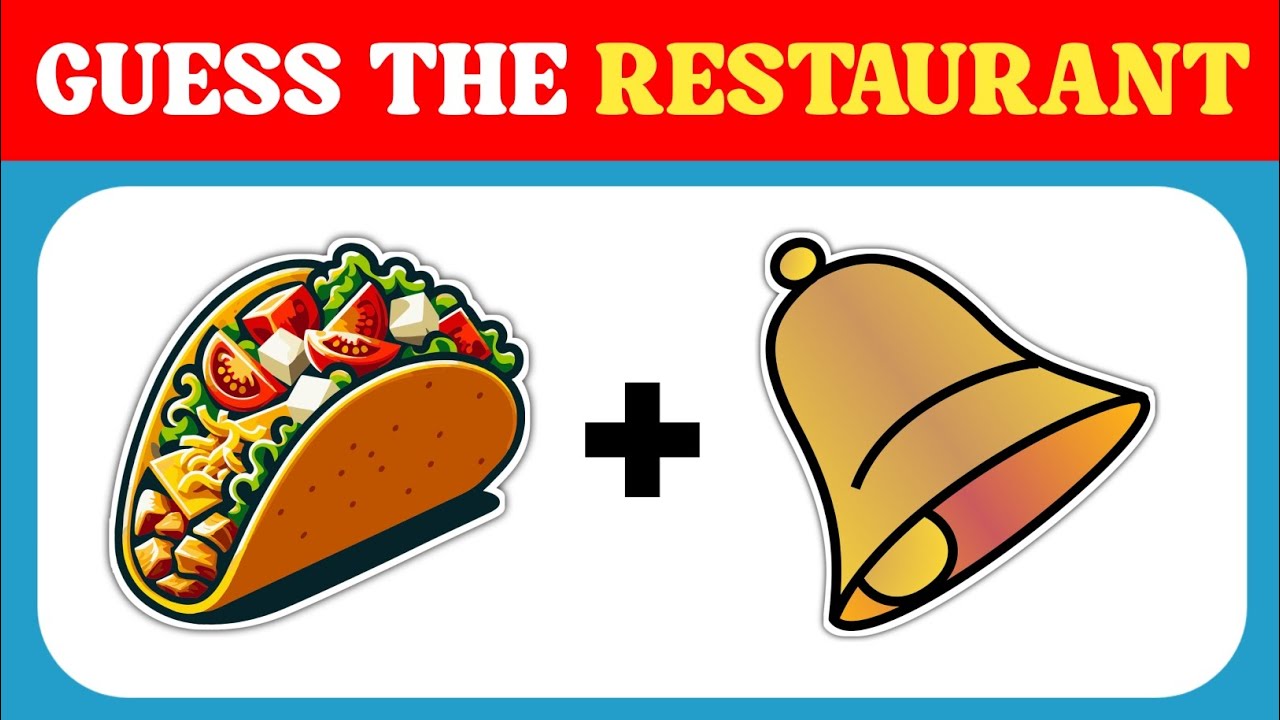 Guess the Fast Food Restaurant by Emoji? 🍔 Quiz Qv