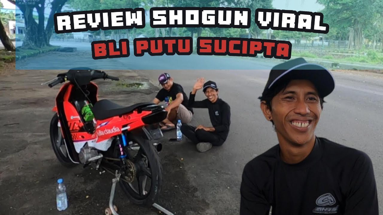 REVIEW & BINCANG Bersama Bli PUTU SUCIPTA bersama Suzuki Shogun Merah VIRAL
