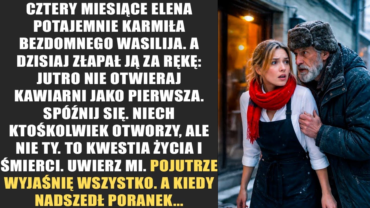 Cztery miesiące Elena potajemnie karmiła bezdomnego Wasilija. A dzisiaj złapał ją za rękę jutro nie