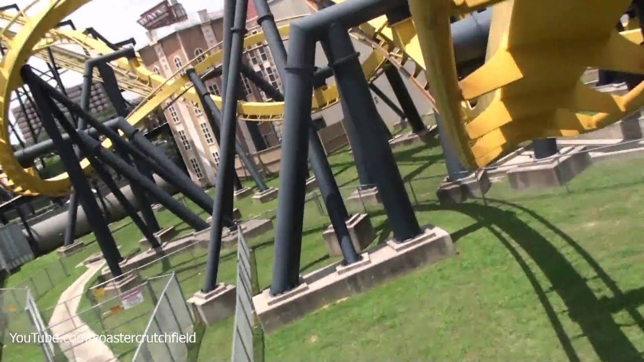 Batman The Ride (HD POV) Six Flags Over Texas