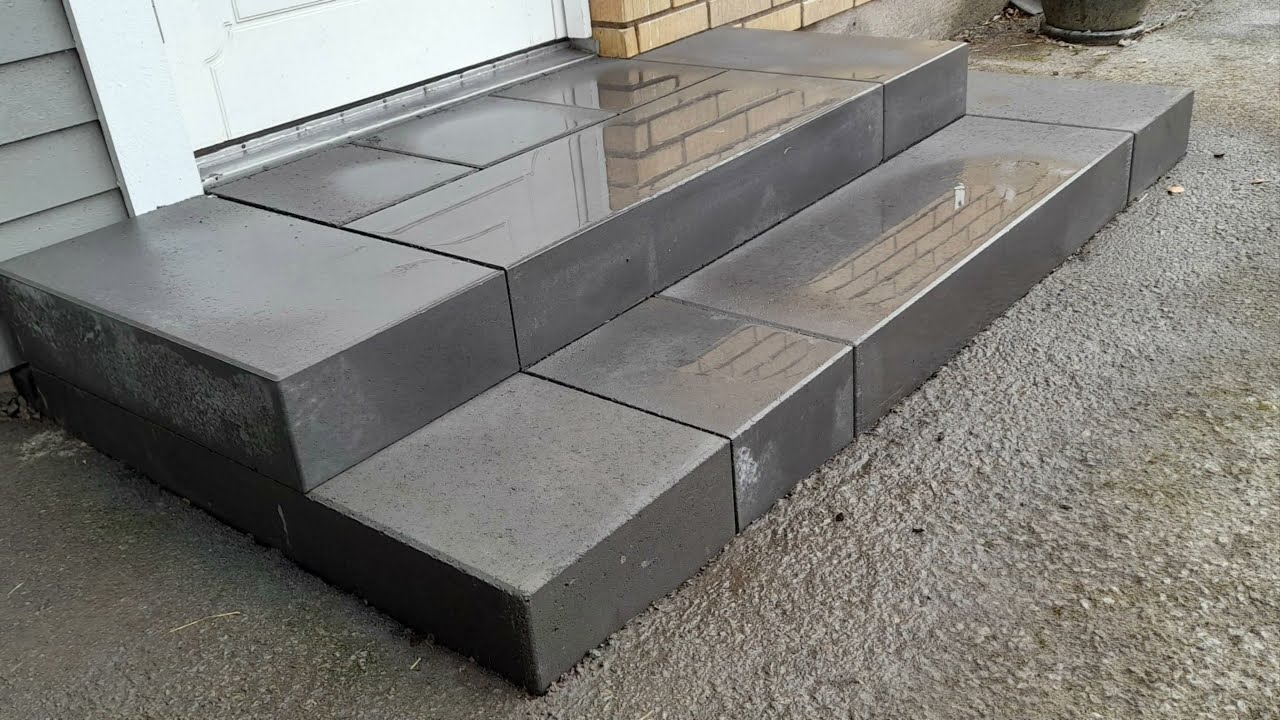 ✅Bygga Trappsteg,Benders Trappblock Grafit 1500x300x150 mm