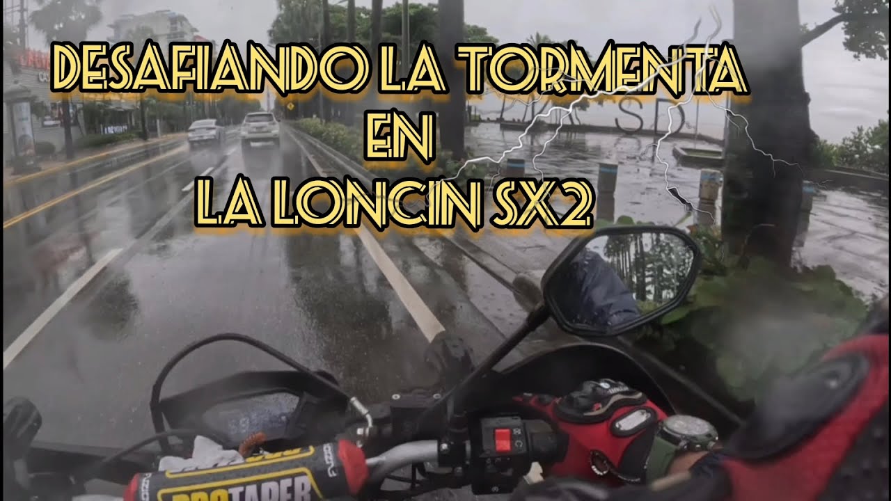 Rodando Bajo la Tormenta⚡ en Santo Domingo 🌧️ | Loncin SX2 250cc 4V + GoPro Hero 12 en 4K 