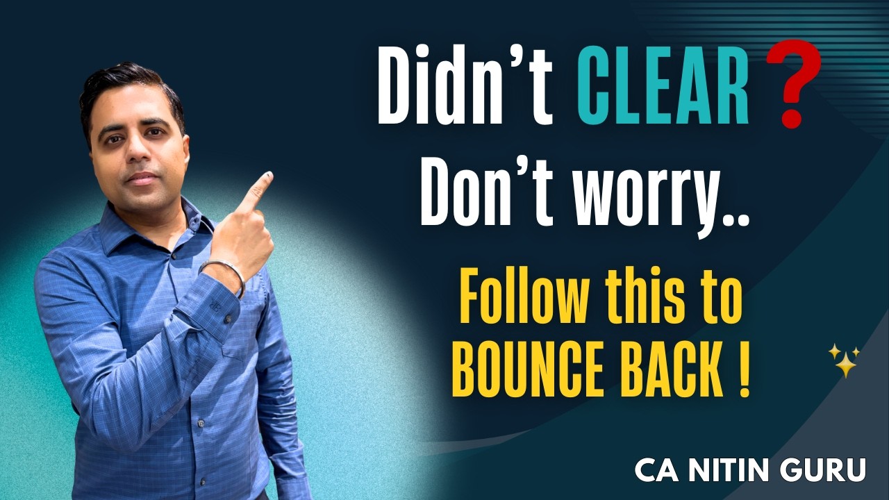 Didn't Clear this time l Don't worry l Follow this to bounce back l You will surely pass Sept 26