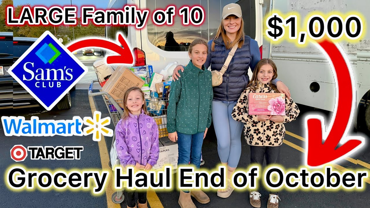 БОЛЬШАЯ СЕМЕЙНАЯ ПОКУПКА ПРОДУКТОВ | My FullHouse | Покупка одежды из Walmart для 8 детей!