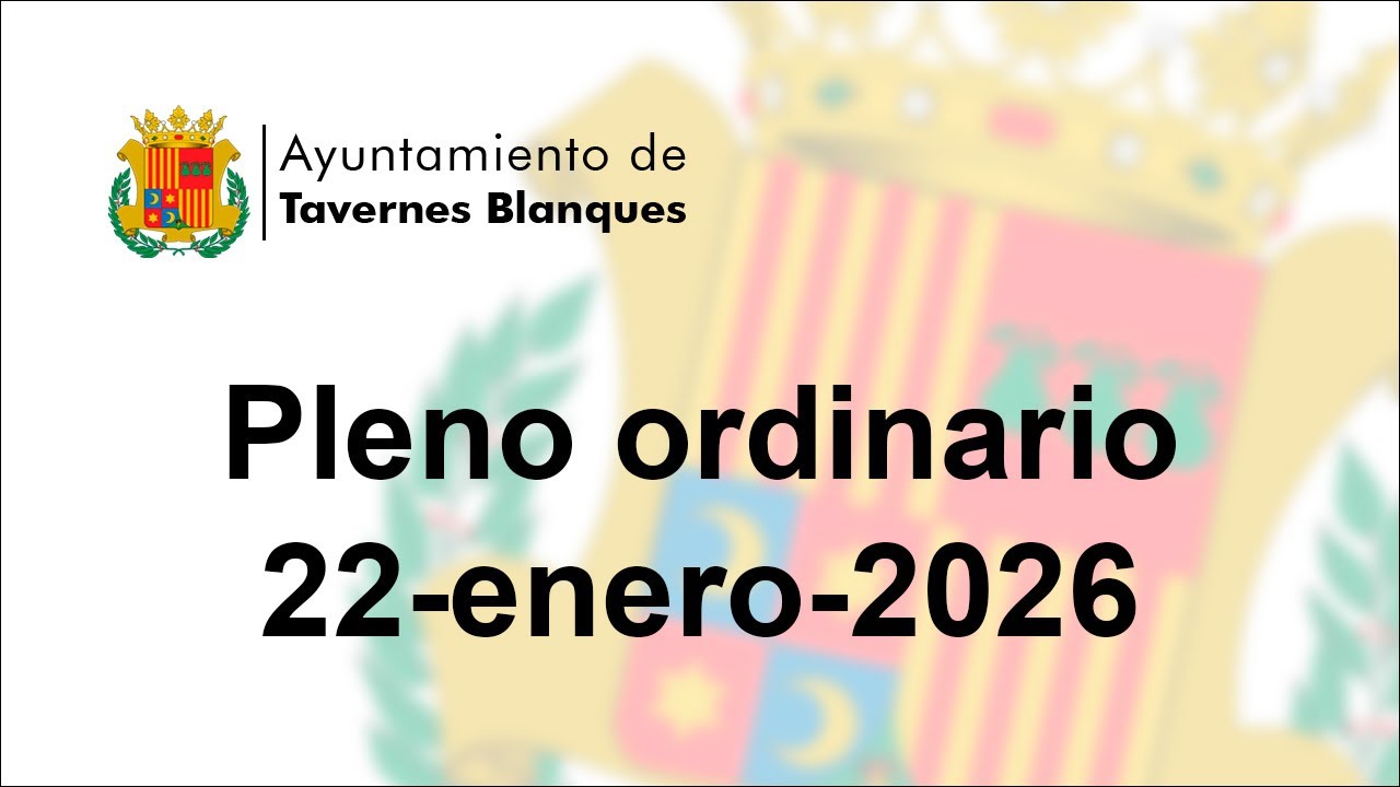 Pleno Ordinario del 22 de enero de 2026