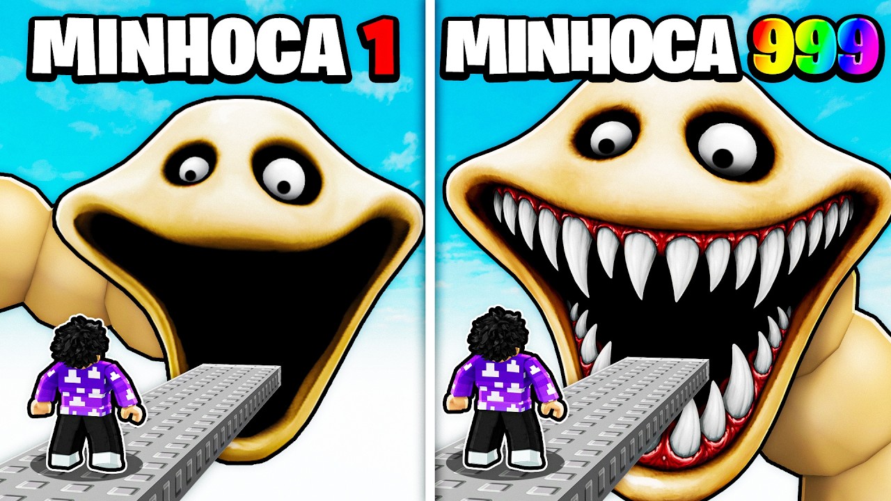 O QUE tem DENTRO da MINHOCA FAMINTA do ROBLOX?