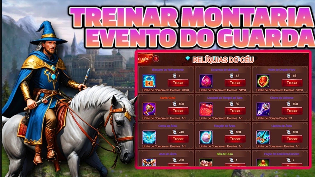 EVENTOS MONTARIA e GUARDA, SAIBA QUANTOS ITENS VAI RECEBER #wartuneultra #wartuneultracreator 