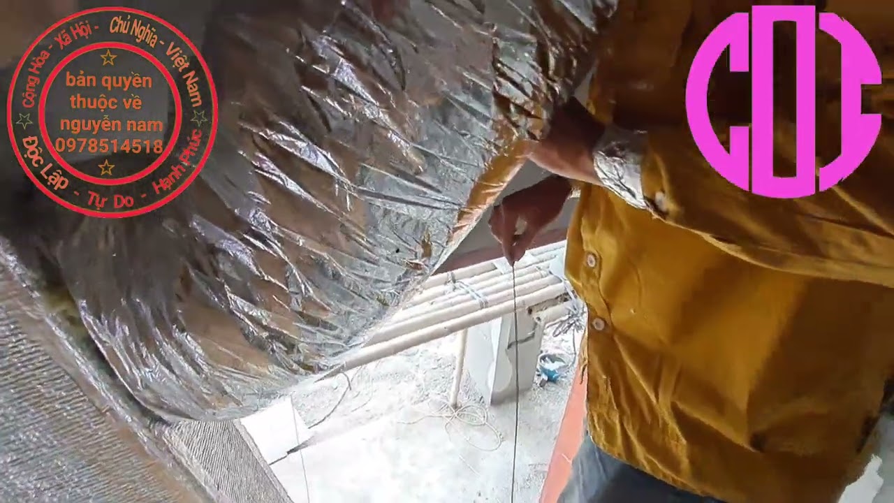 hướng dẫn lắp ống gió điều hòa âm trần ống gió