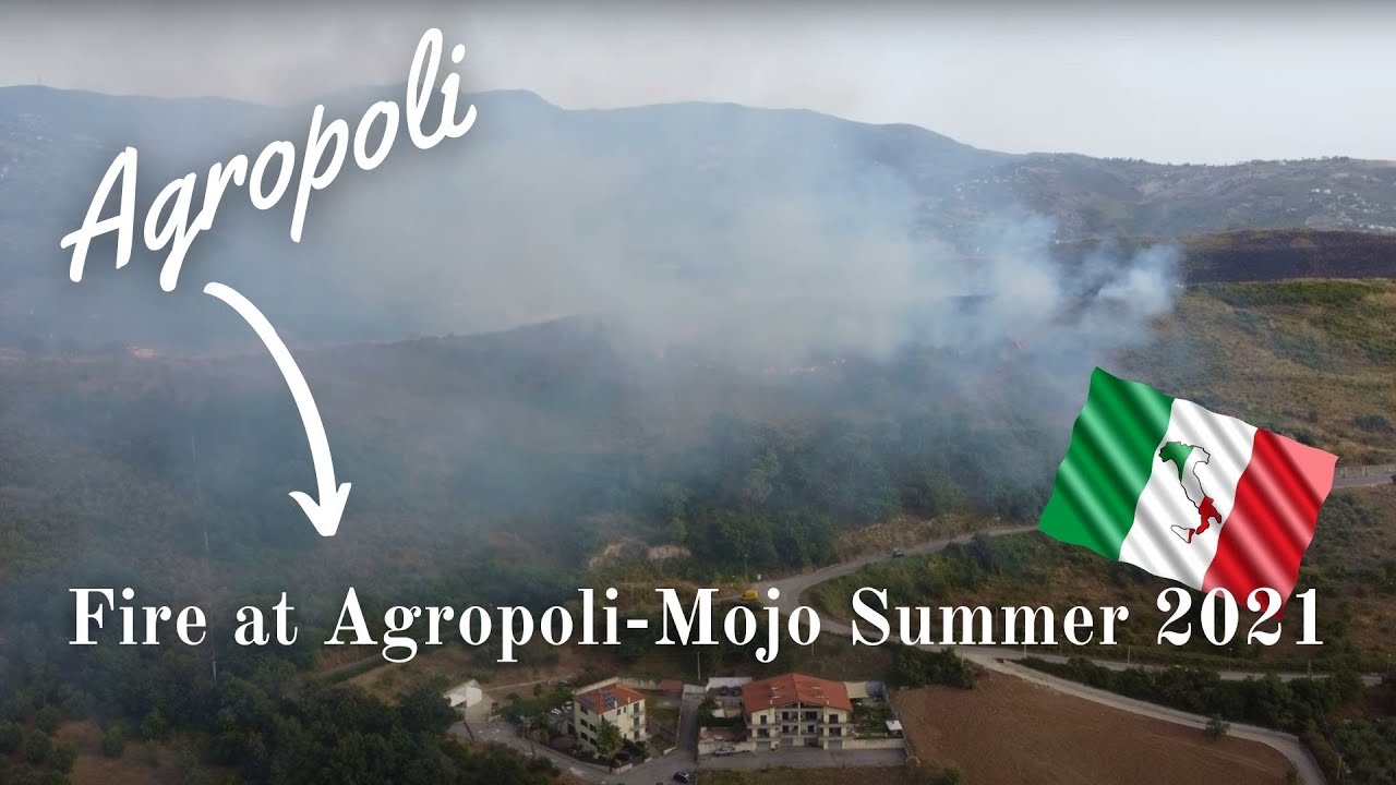 Agropoli (Italy,Cilento) 2021 Fire at Mojo - Filmed with the Dji Mini 2
