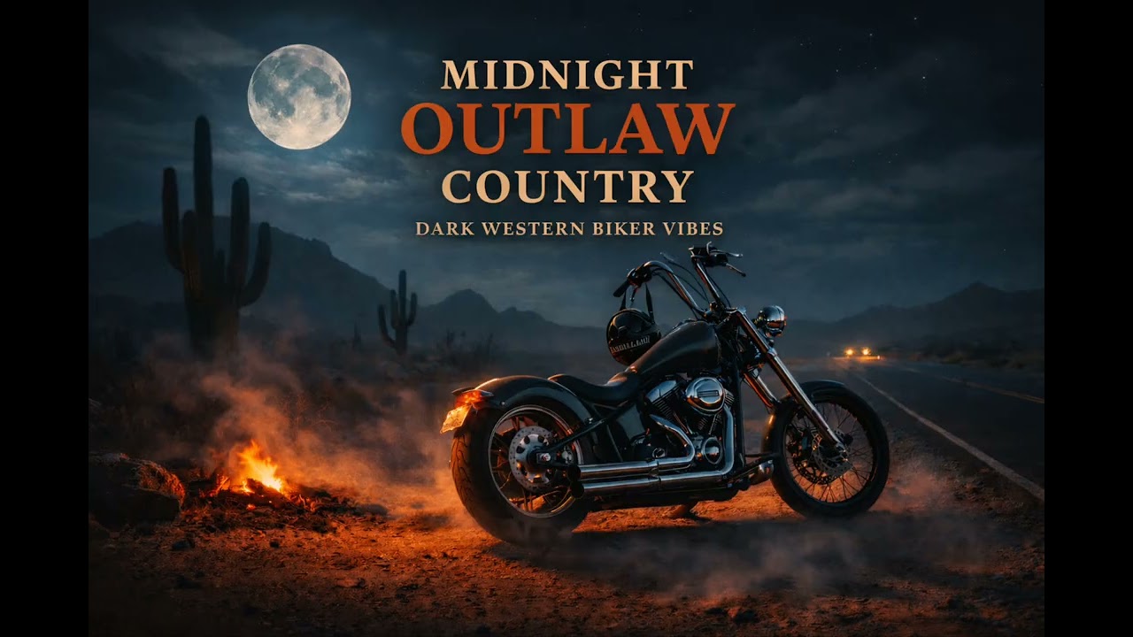 Midnight Outlaw Country 🏍️ Dark Western Biker Vibes