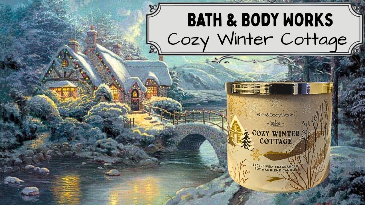 Обзор свечи Cozy Winter Cottage с тремя фитилями | Bath & Body Works