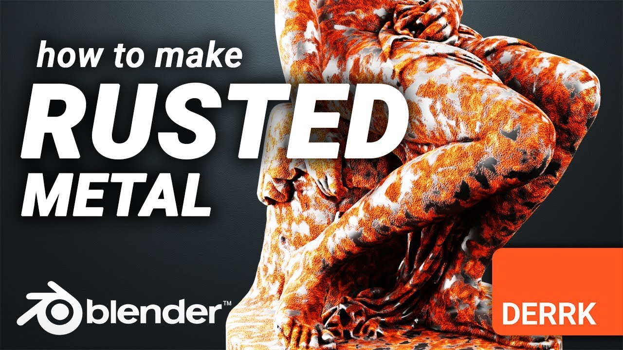 Easy RUSTED METAL Material in Blender (Metal Materials part three)