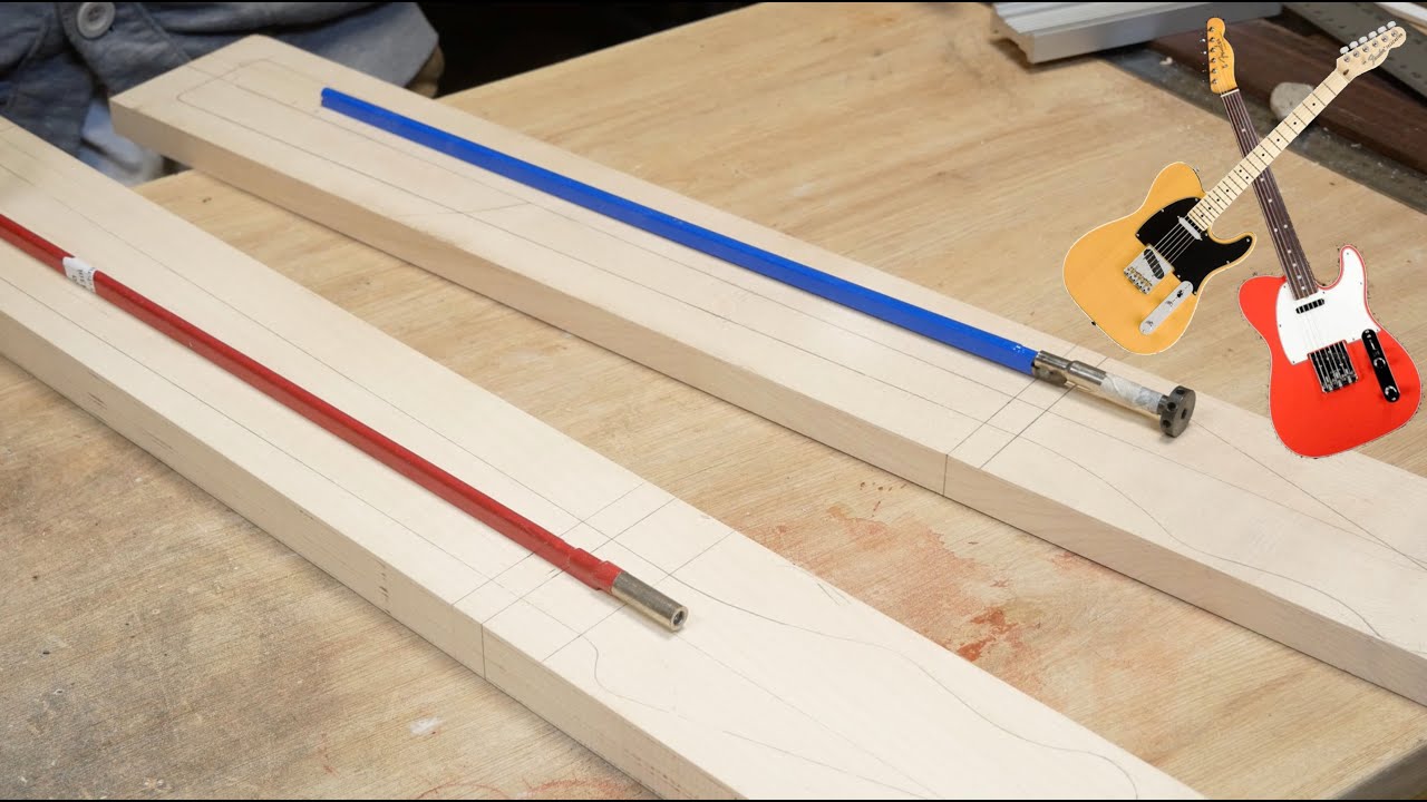 Je fabrique 2 Telecaster !! ep2 - Truss Rod