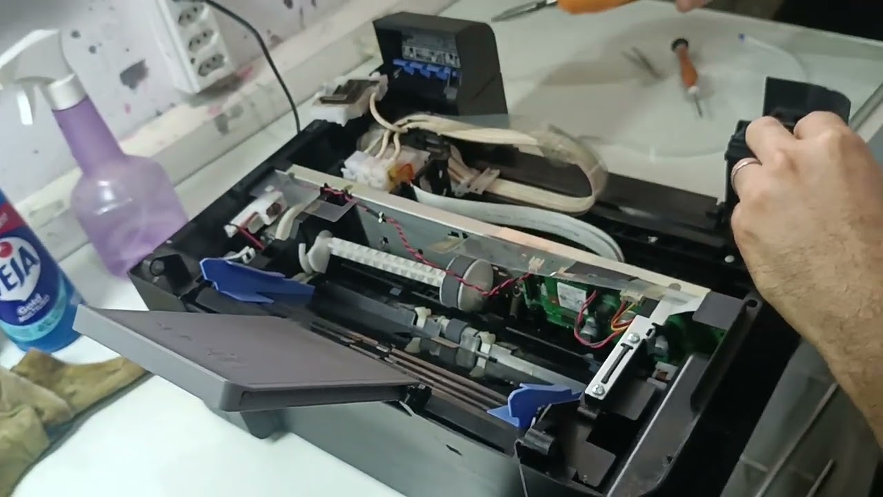 Erro cabo flat sensor Epson L3250, como trocar em detalhes. Parte 1