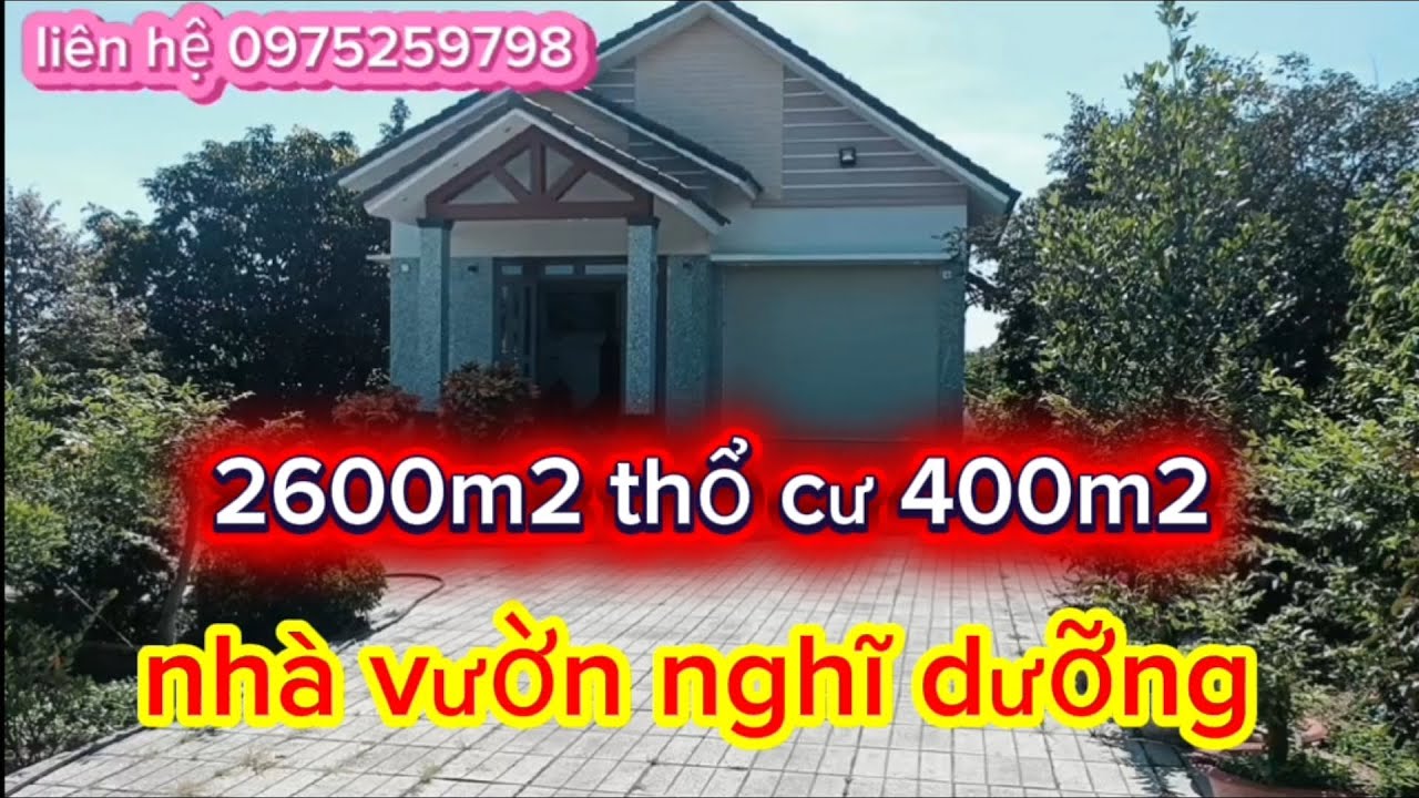61💕Bán Nhà Vườn Nghỉ Dưỡng Đẹp – Diện Tích Lớn, Tiện Nghi Đầy Đủ!