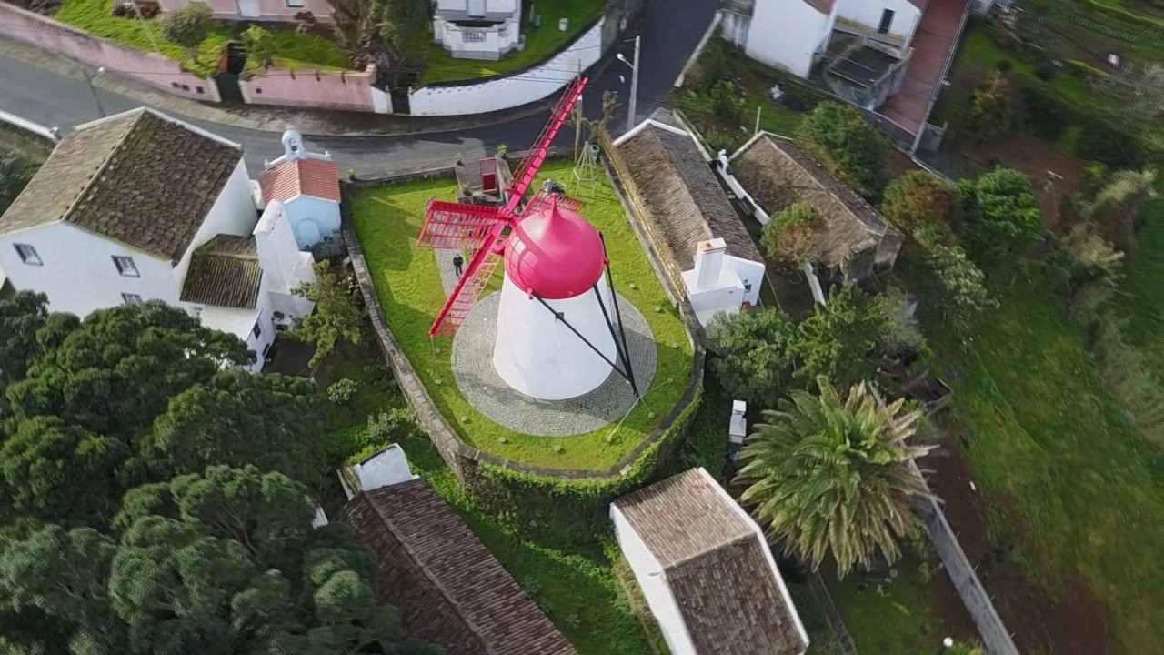 Açores Azores São Miguel vista por Drone Janeiro 2017