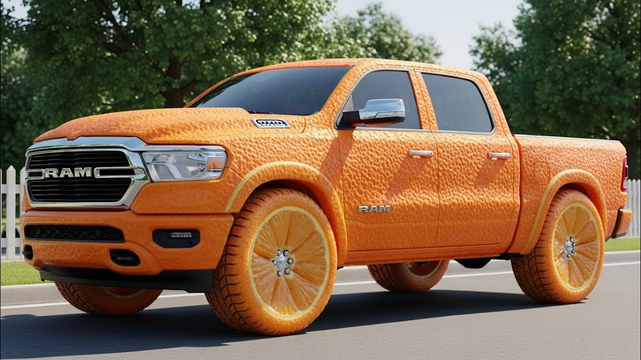 Would You Drive This? 2025 RAM 1500 Made of Fruit | 2025 RAM 1500 Transformed into Fruit Vehicles