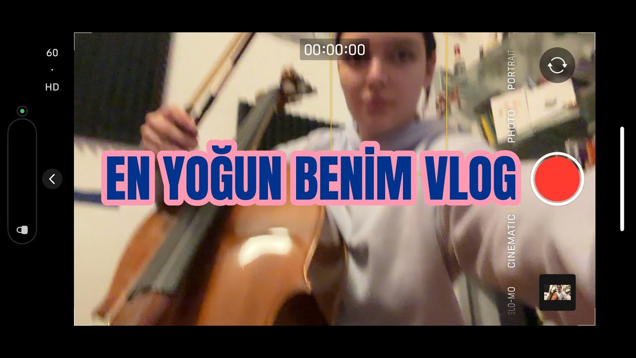 EN YOĞUN BENİM VLOG! (İngilizce sunum, Çello çalma, Hastanede nöbetting...)