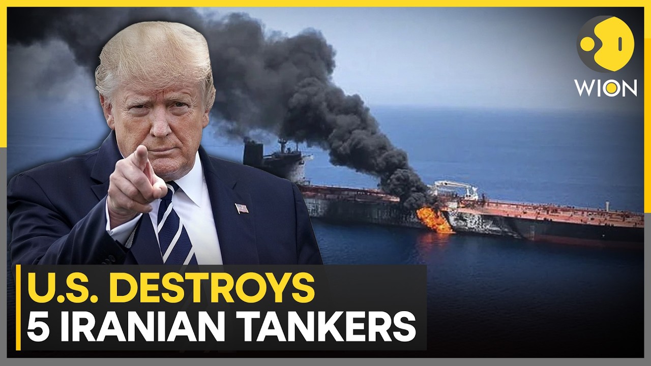 US-Iran War: US Forces Destroy 5 Iranian Oil Tankers In Retaliatory Strikes | WION News