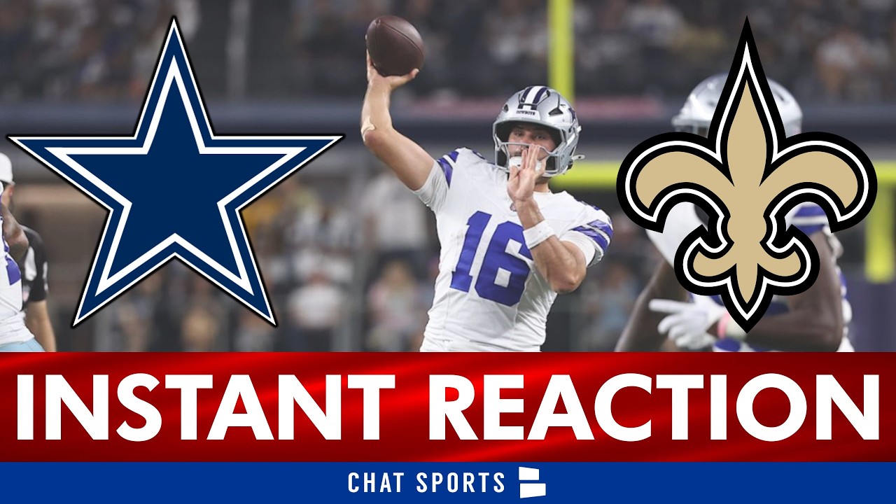 Marist Liufau Injury News + INSTANT REACTION To Cowboys Loss vs. Saints Ft Sam Howell, Jordan Hudson