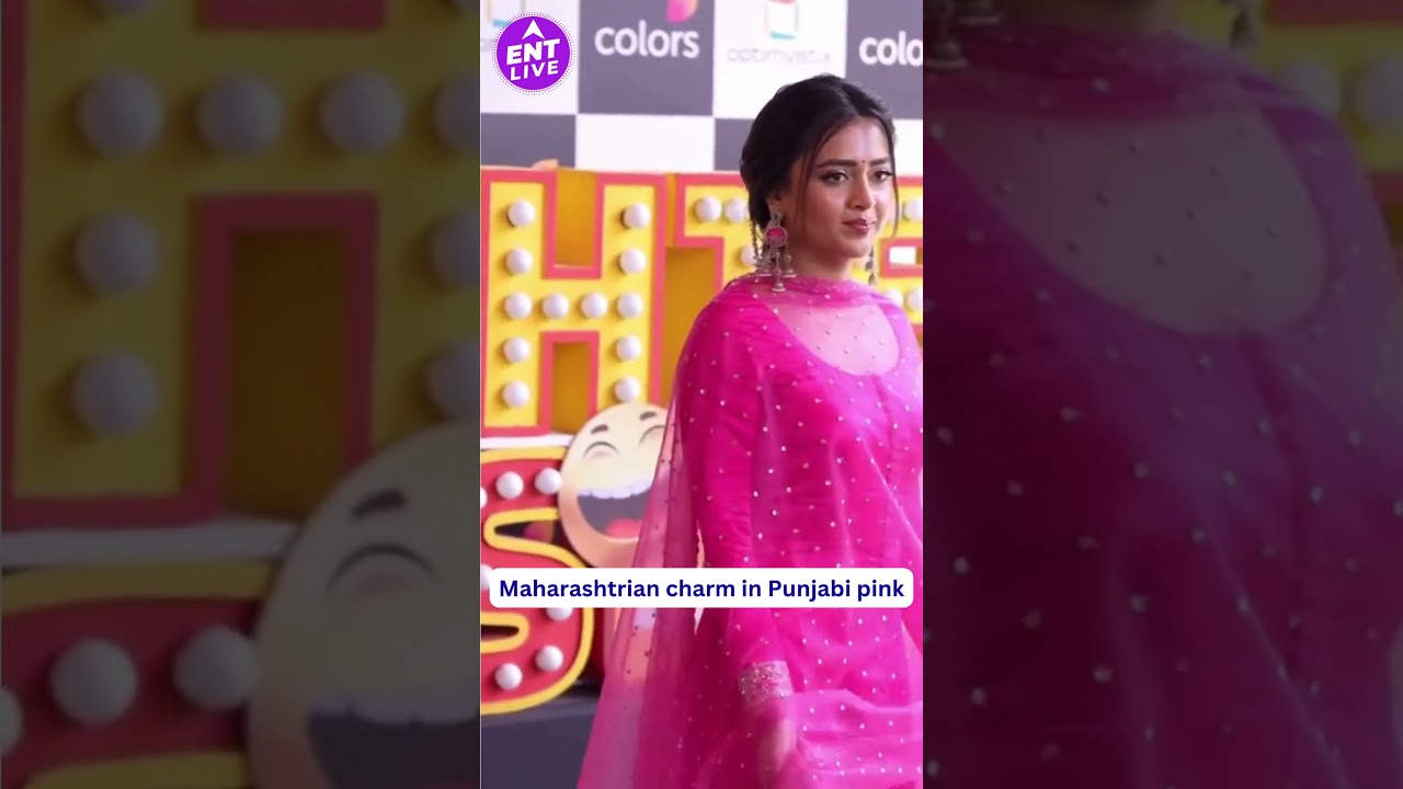 Tejasswi Prakash Stuns in Dreamy Pink Punjabi Salwar on Laughter Chef Season 3