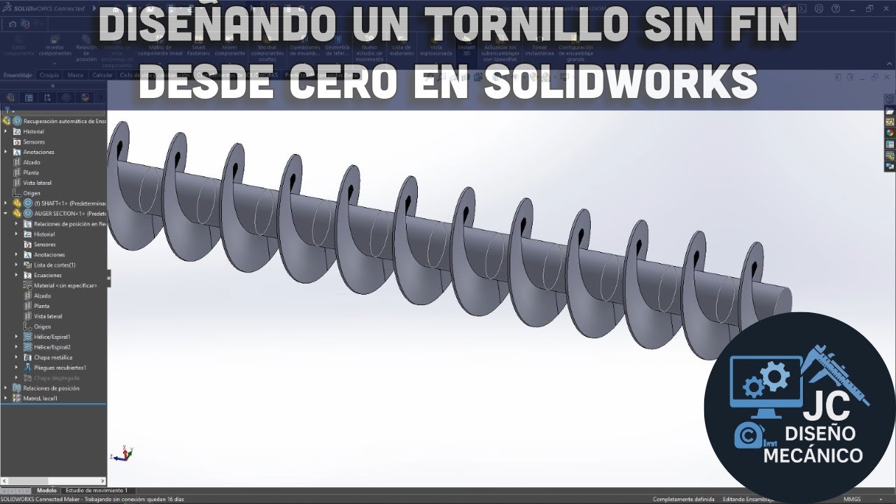 Проектирование червячной передачи с нуля в SOLIDWORKS