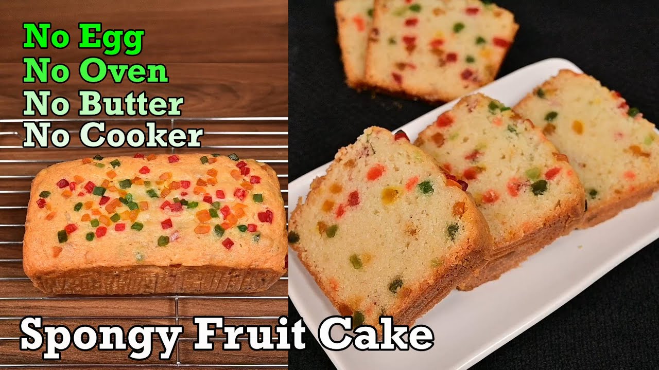 Eggless Tutti Frutti Cake without oven  | முட்டை சேர்க்காத டூட்டி ஃப்ரூட்டி கேக் | No Oven Cake