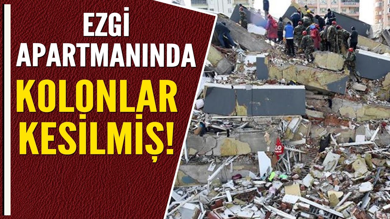 EZGİ APARTMANININ KOLONLARI KESİLMİŞ!