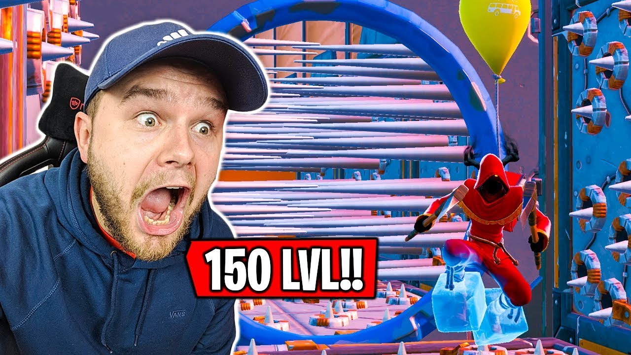 RIKTIG ROLIG *150 LEVEL* Parkour-Bana! 😍 Fortnite Creative Svenska!