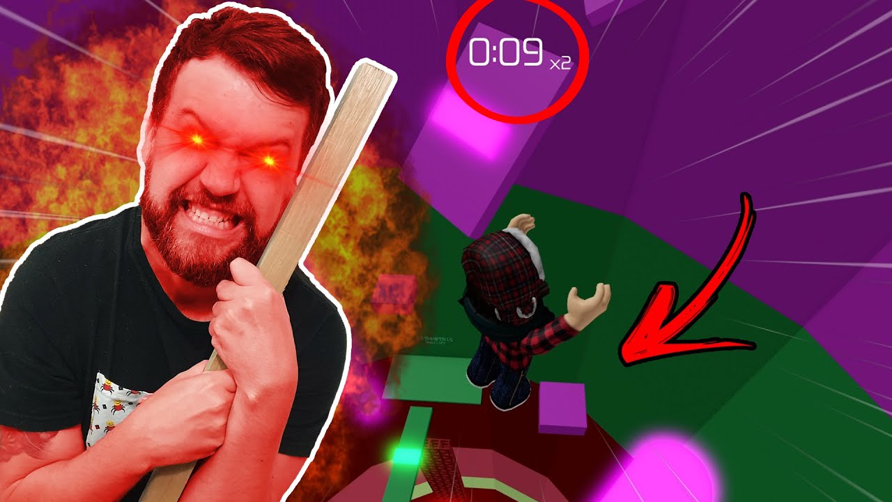 FIQUEI DOIDO JOGANDO TOWER OF HELL DO ROBLOX