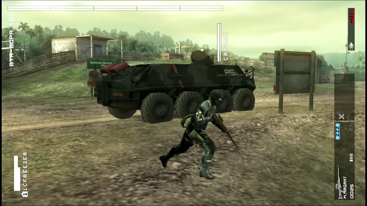 ARMORED VEHICLE BATTLE: BTR-60 PA CUSTOM - Extra Ops 070 - Metal Gear Solid: Peace Walker (PS3)