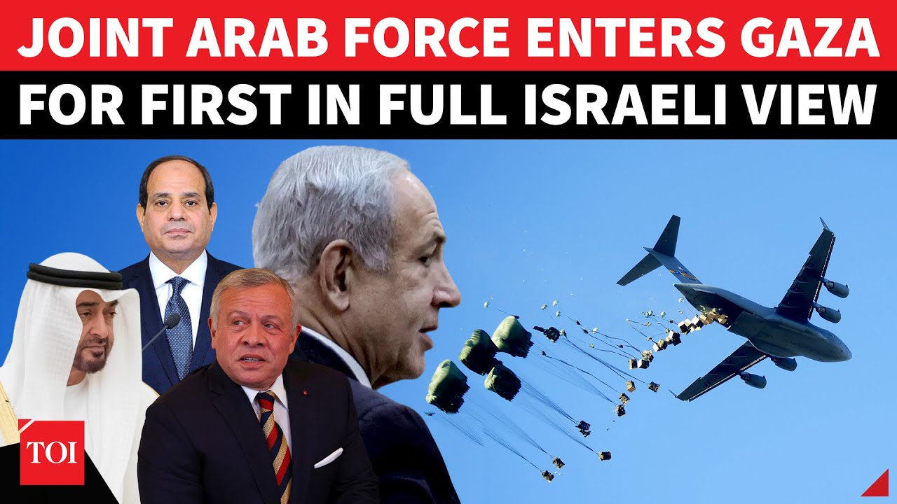 Arab Air Force Enters Gaza For First Time; Rare Scenes Over Gaza, IDF Jets Watch From Distance