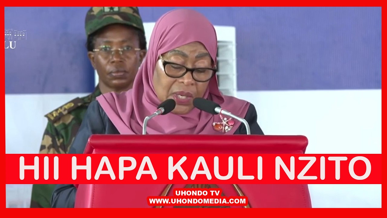 TAZAMA HOTUBA KONKI YA RAIS SAMIA ALIYOITOA\ASHUSHA NONDO NZITO MBELE YA UMATI ''NATOA MAELEKEZO''