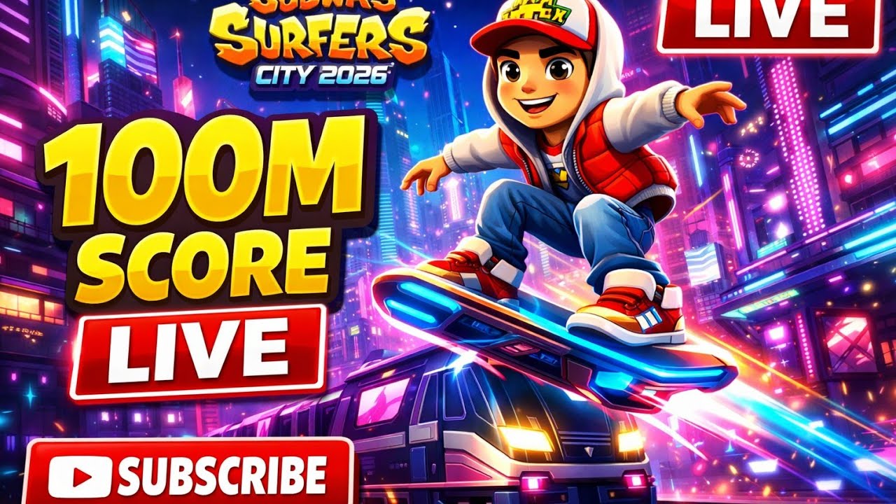 100M Score ChallengeHigh Speed Hoverboard GameplayCrazy Runs Coin CollectionNon Stop Surfers Action