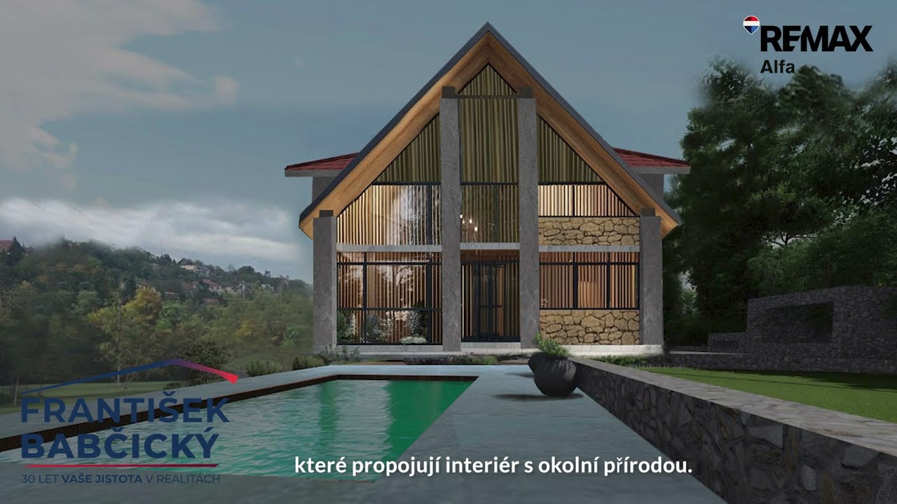 Prostorná vila na okraji obce Choteč, v krásné krajině CHKO