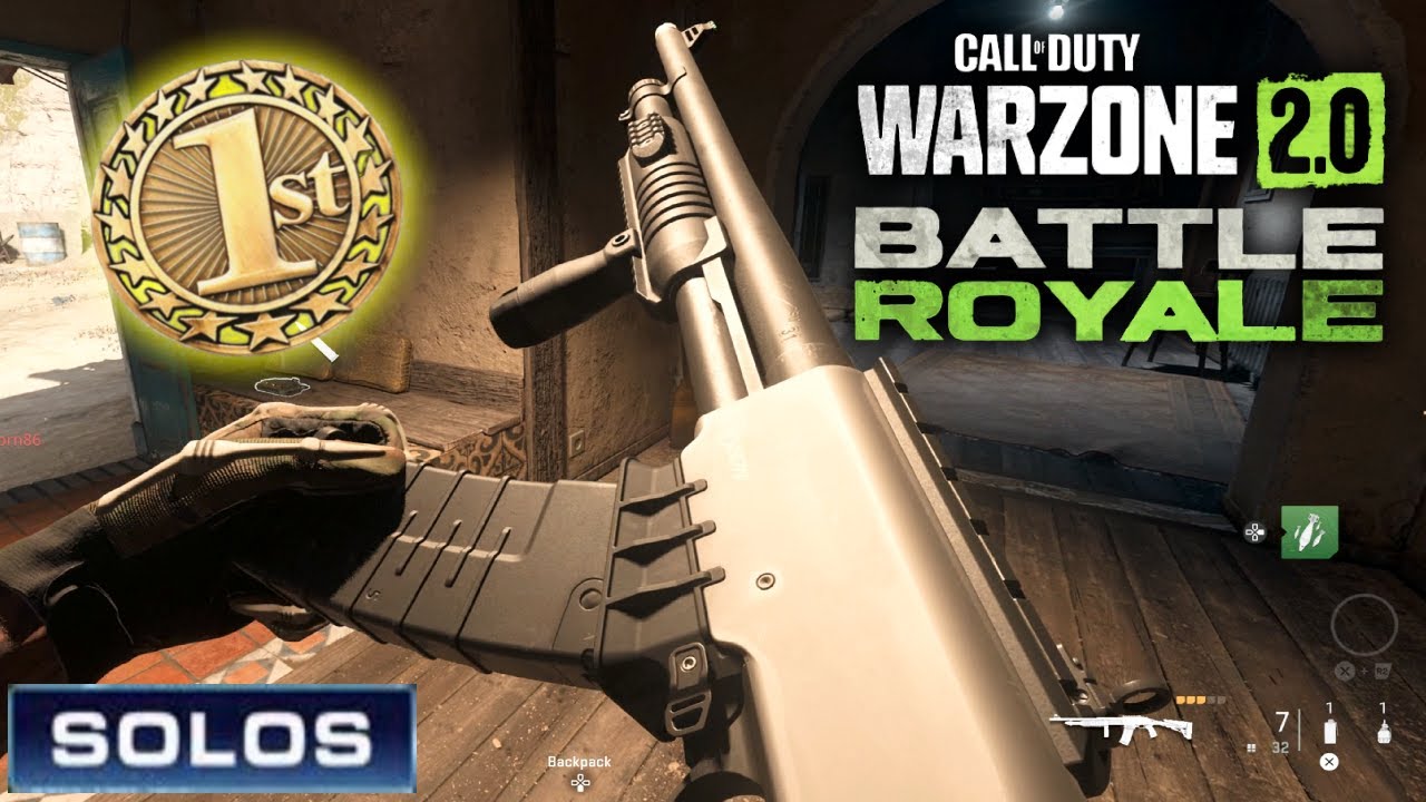 Warzone 2 Battle Royale Solos WIN Gameplay (Shotguns OP) - No Custom Loadouts