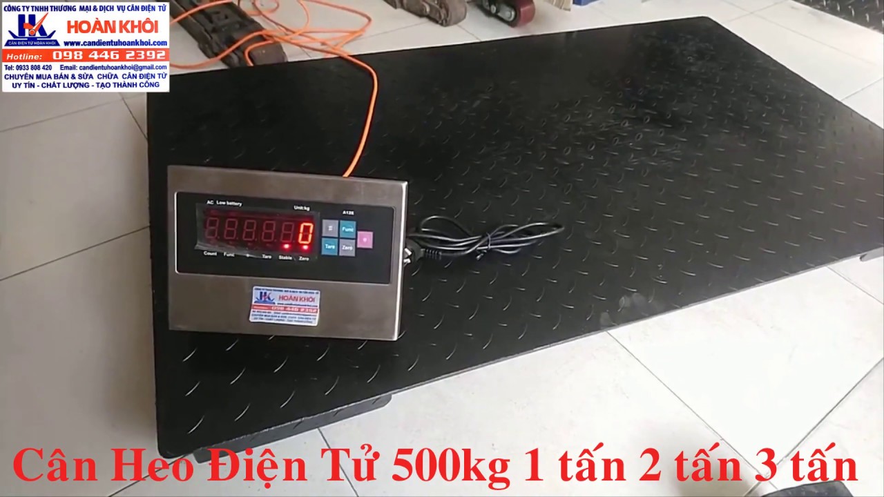 Cân Heo Điện Tử 300kg 500kg 1 Tấn 2 Tấn 3 Tấn A12ES ⭐️ #Cân Điện Tử Hoàn Khôi