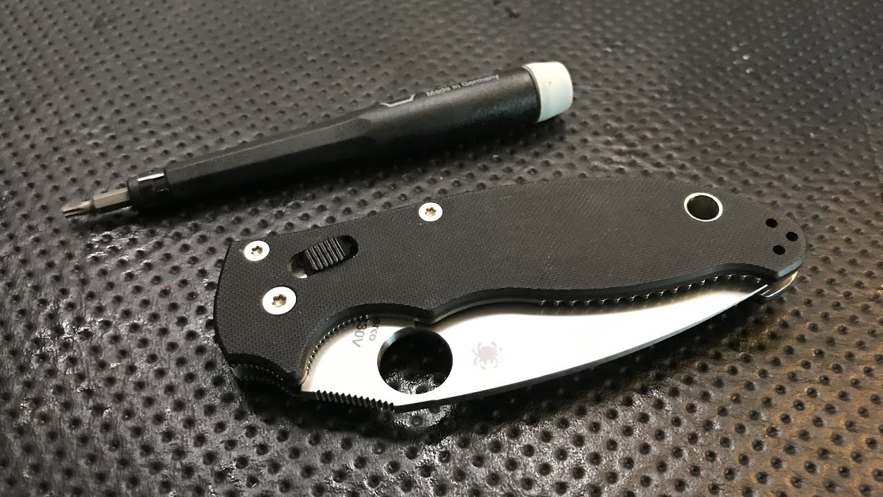 Как разобрать и обслужить карманный нож Spyderco Manix 2