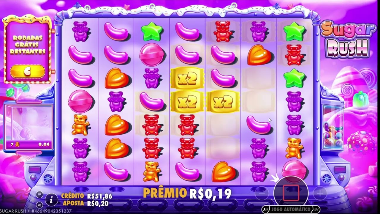 SUGAR RUSH PAGANDO COM 12 RODADAS. cassino é só p\ maiores de 18 anos