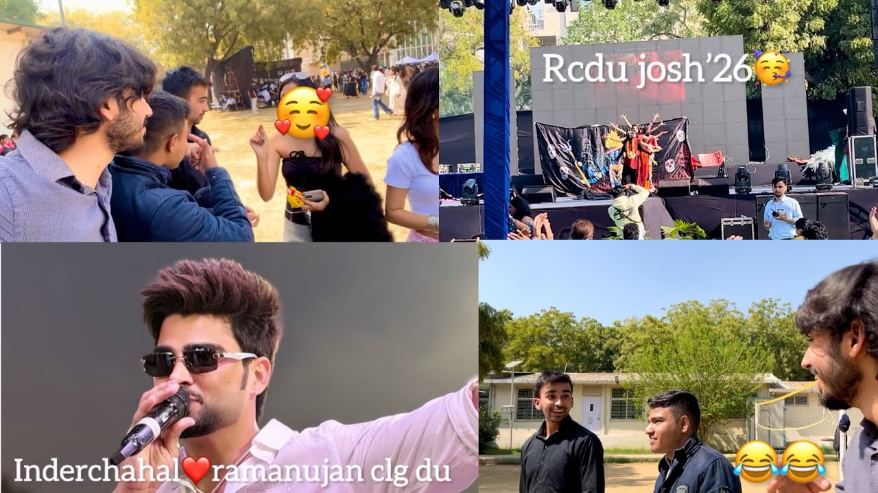 Ramanujan fest delhi university ❤️| team me aai new ldki ramanujan clg ki 🥳❤️