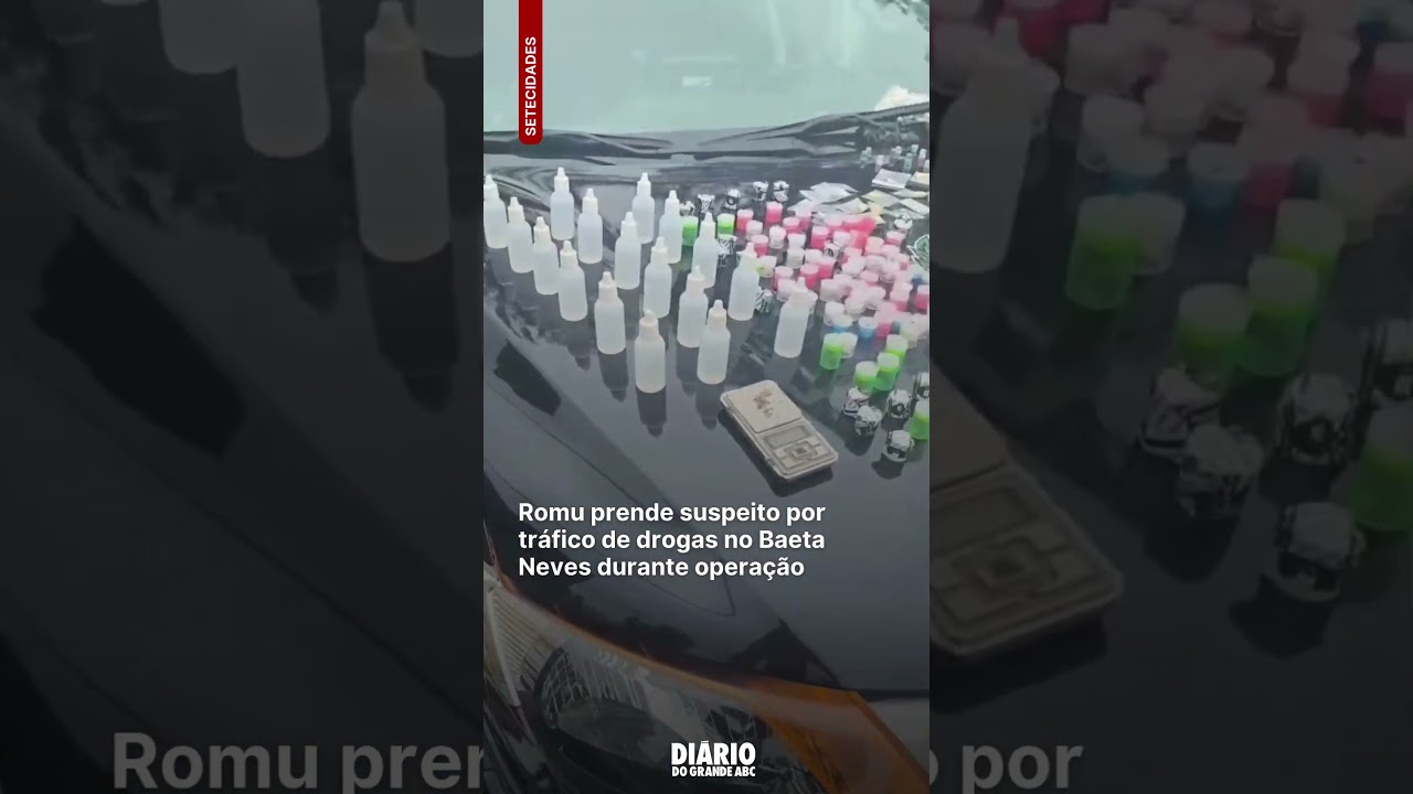 Romu prende suspeito por tr&aacute;fico de drogas no Baeta Neves durante opera&ccedil;&atilde;o