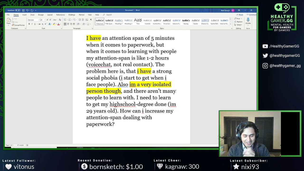 чат Twitch проходит тест